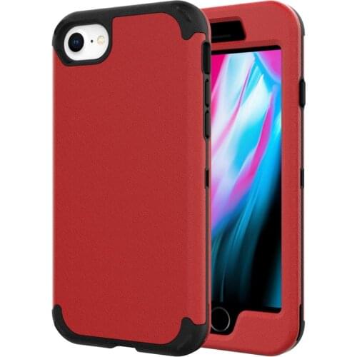 Hard Mobile Cases Black For iPhone SE 2020 Case Cover Matte Covers for iPhone SE 2 Coque 4.7 inch Anti-knock Phone Bag Shell Red