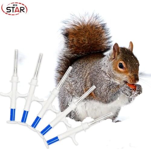 1pc 2.12*12mmRfid Animal Microchip Syringe ICAR ISO11784/5 FDX-B 134.2khz RFID injector Animal Microchip Cat Dog Syringe