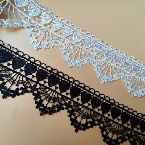 19Yards(5Yards) 6.2cm Exquisite Embroidery Lace Material DIY Patchwork Dress Garment Needlework Sewing Accessories 255