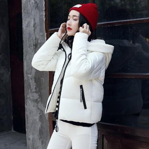 2018 Polyester Long Zipper Slim Full Bow Flocking Promotion New Jacket Woman Hat Winter Clothes Jackets
