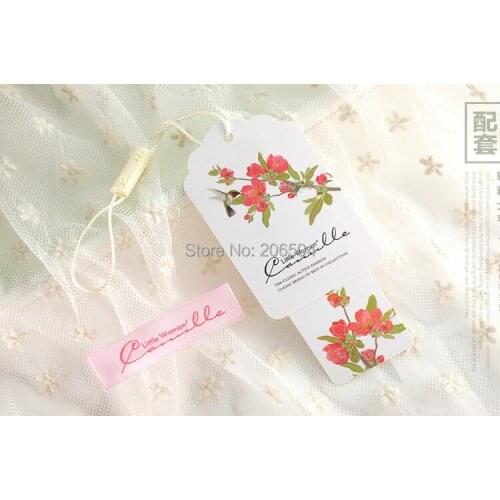 500PCS new style all kinds of hang tag reasonable price cloth tags fabric clothing tags clothing tags personalized DHN023