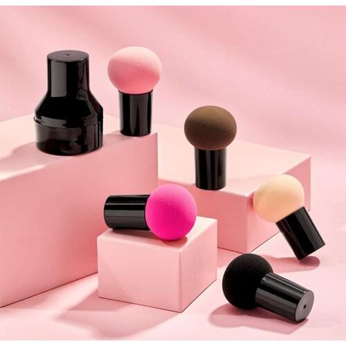 6Pc Colorful Non-latex Makeup Sponge Blending Puff for Foundation Makeup Facial Beauty Blender Cosmetic Wet and Dry Use Blending