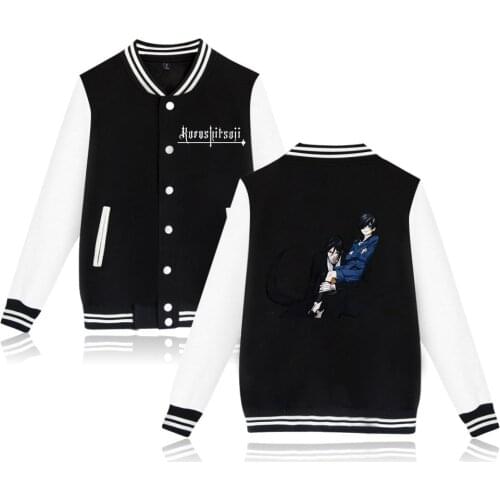 Black deacon Baseball Uniform Outerwear Baseball Jacket unisex couple love parent-child