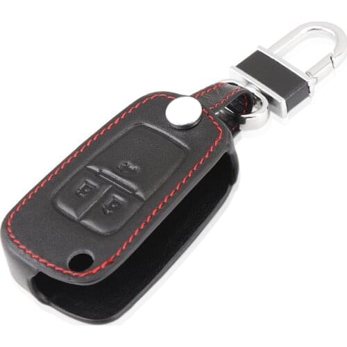 Genuine Leather car key cover case set For Chevrolet Cruze 2013 Spark Onix Silverado Volt Camaro Aveo Sonic remote keychain