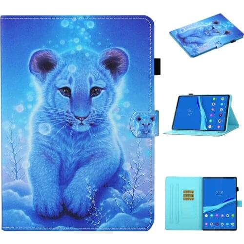 2020 New Beautiful Painted Case For Lenovo Tab M10 FHD Plus M10plus TB-X606F 10.3 inch PU leather Soft TPU flip stand cover