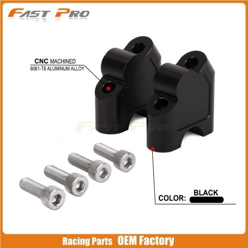 CNC Billet HandleBar Fat Bar Risers Mount Clamp Adaptor For SUZUKI GSF1250S SV650 SV1000 SV 650 1000 DL250 V-STROM 250 GW250 S F