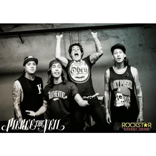 Home Decor Pierce The Veil 3-Silk Art Poster Wall Sicker Decoration Gift