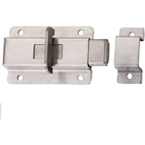 304 Stainless Steel Door Bolts High Quality Door Latch Brushed Steel Lock For Bathroom/Bedroom/Study HM90
