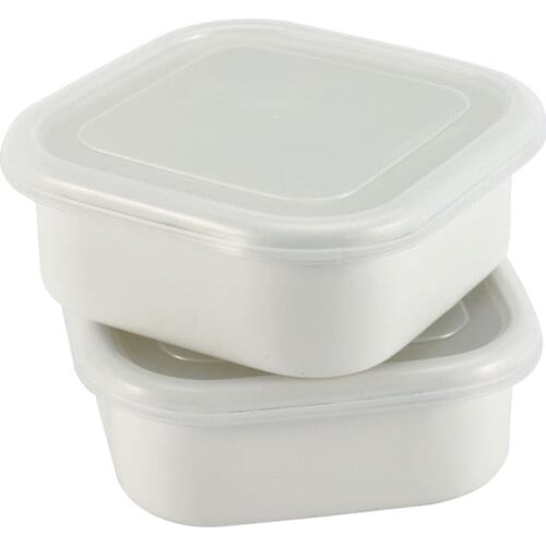 Enamel Storage Box Enamel Butter Dish Butter Box Container Home Tool Useful Home Storage Box Multi-Function Preservation