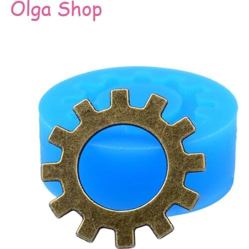ST023 Steampunk Gears Mold Gear Mold 23mm - Bakeware Charms Sugarcraft Cake Decoration Molds, Mold Soap Mould Food Safe