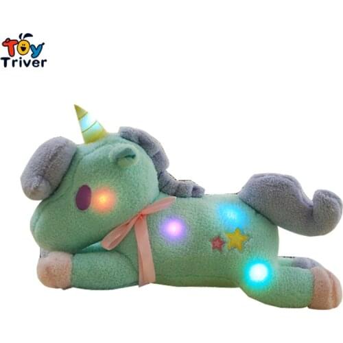LED light-up toys Luminous Unicorn Toy Glow light Plush Stuffed Doll Party Birthday Baby Kids Gift Home Room Shop Decoration