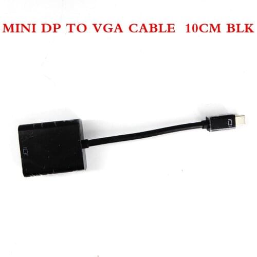 MINI DP TO VGA CABLE 10CM BLK For Mini DP to VGA Adapter Thunderbolt Mini DisplayPort to VGA Cable Converter 1080P Cables