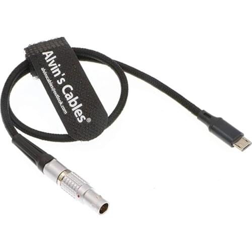 Alvin’s Cables 2 Pin Male to Micro USB Power Cable for Z CAM E2 Flagship to Nucleus Nano Braided Wire 30CM