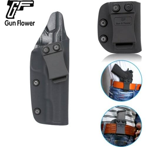 Gun&Flower Colt 1911 Gun Holster Belt Waistband Inside Carry Pistol Case Pouch Single Mag Pouches Carrier