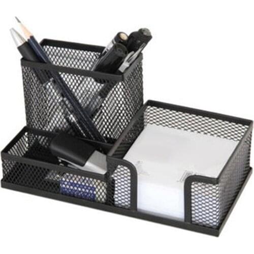 Metal Stand Mesh Cube Combination Holder Study Storage Desk Desktop Accessories Stationery Organizer Pen Pencil Office Supplies
