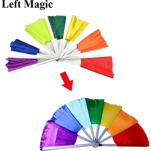 Multicolor Broken Fan Recovery & Restore Breakaway Fan Magic Props Close Up Stage Magic Tricks Kid Funny Toys
