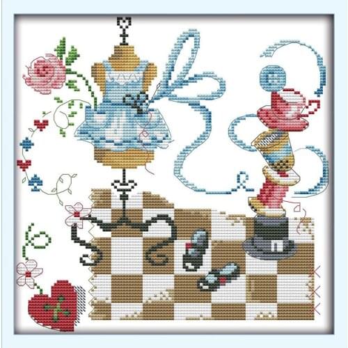 Tailor cross stitch kit cartoon store 14ct 11ct counted pre print canvas cotton thread embroidery DIY handmade needlework plus