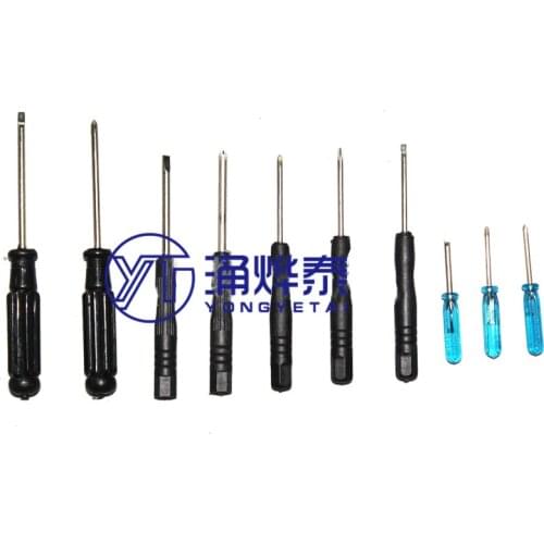 YYT 5PCS Black blue small screwdriver small screwdriver screwdriver cross screwdriver word 1.6/2.0/2.5/3MM T6