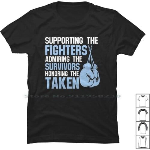 Supporting The Fighters Admiring The Survivors Honoring The Taken Stom T Shirt 100% Cotton Awareness Survivor Fighter Support