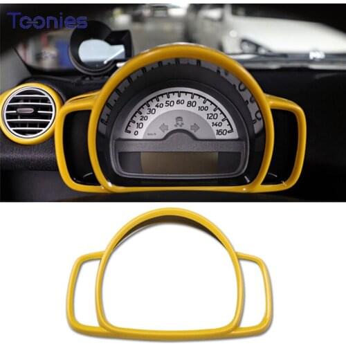 Car Dashboard ABS Plastic Decorative Frame Protective Shell For Mercedes Smart 451 Fortwo Interior Styling Modification Supplies