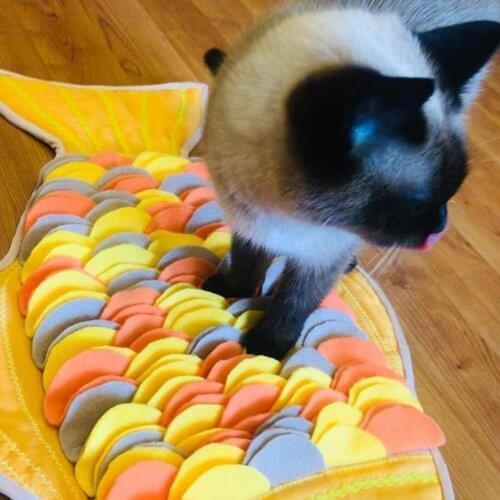 Pet Training Supplies Pet Dog Snuffle Mat Dog CatsFeeding Scent Pad Dog DescriptionTraining Olfactory Blanket Foraging Pad