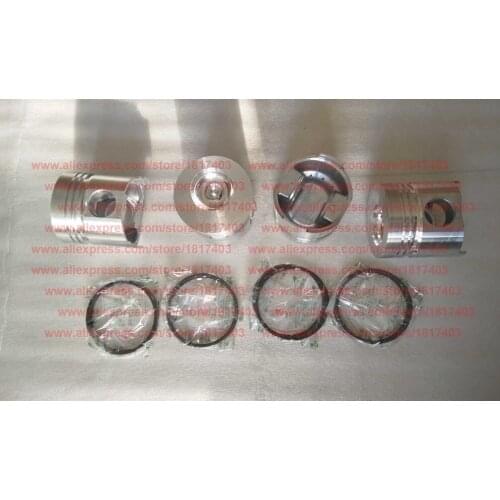TY295I.4.1-4A (TY395I.4.1-4) Piston + TY295I.4.1-1 (TY395I.4.1-1) Piston ring, Jiangdong parts, TY495IT, old model piston