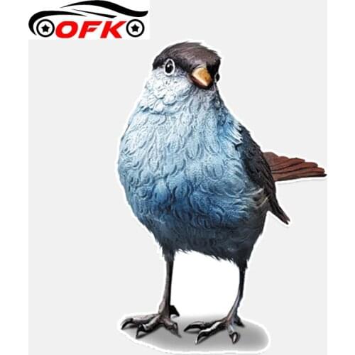 OFK Unique Sparrow Decor Car Sticker High Quality Colored Bumper Window 15.3CM*10.2CM