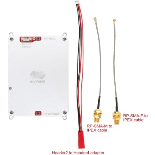 2.4GHz&5.8GHz dual band 4W wifi signal booster Sunhans eSunRC wifi antenna booster extender repeater amplifier for UAV drones