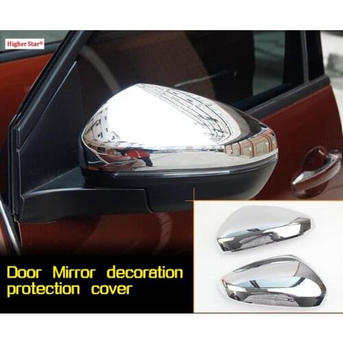 High star ABS chrome 2pcs car door mirror decortive cap protective cover for peugeot 4008,Citroen C5 aircross 2018-2020