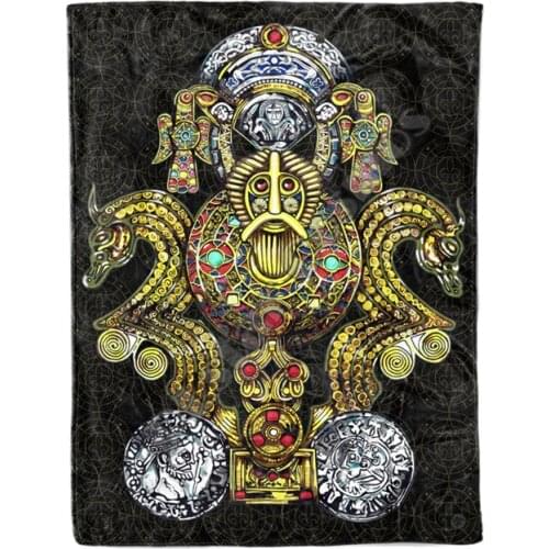 Woden Blanket Fleece Blanket 3D printed Sherpa Blanket on Bed Home Textiles Dreamlike HOME ACCESSORIES