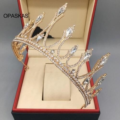 Jeweled Crowns Beautiful Headpiece Wedding Crown Wedding Tiaras Hair Accessories for Prom Birthday Costume Party VL
