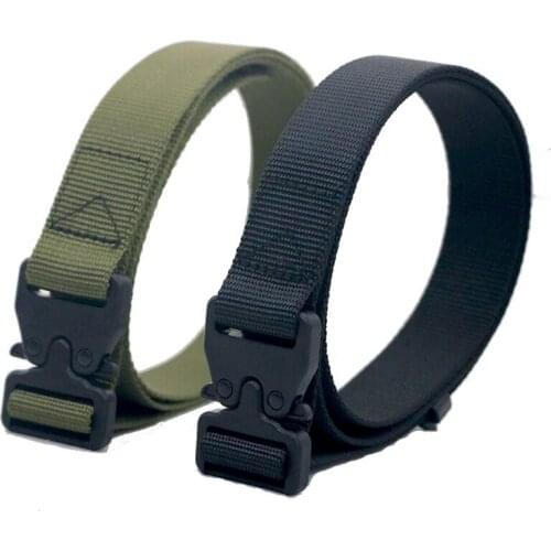 2.5 cm Plastic buckle Men Belt Tactics No metal Men Insert buckle Belts outdoor casual Men and Women Canvas Belt