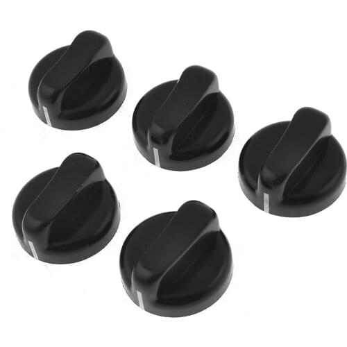5pcs Cooker Gas Stove Plastic 8mm Dia Hole Rotary Knobs for Stove