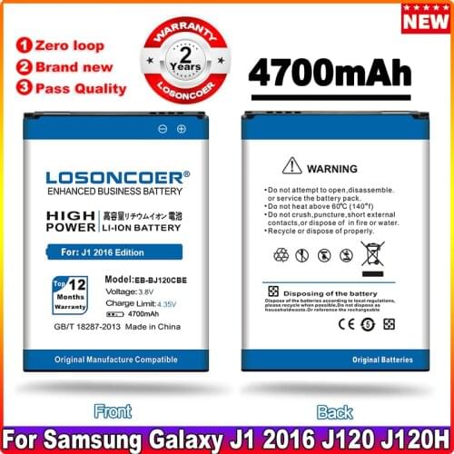 4700mAh EB-BJ120CBE / EB-BJ120BBE For Samsung Galaxy J1 2016 Battery Version J120F Express 3 J120A J120T J120 J120H EB-BJ120CBU