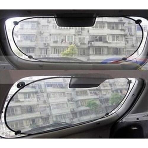 Car Sun Block With Rear Sunshade File Black Mesh Screen Rear Window Glass Rear Block Summer Car Sun Visor Sunscreen