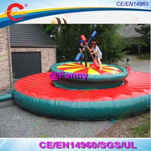 Free air shipping to door,new inflatable battle Fighting game inflatable jousting sticks game inflatable gladiator joust arena