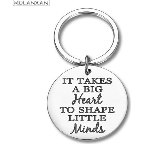 Teachers Day Key Chain Gifts Mothers Fathers Day Keyring Thank You Birthday Gifts for Mom Dad Teachers Coaches Women DIY Pendant