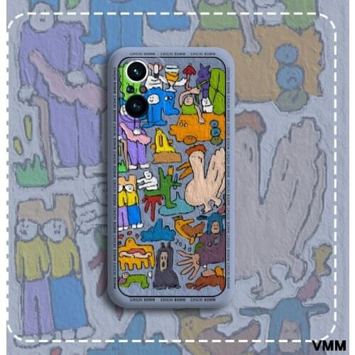 Instagram Style Smartphone Case for Xiaomi Redmi K40 Coque Mobile Phone Cover for Redemi K40 Gaming Funda Oli Pianting Look Case