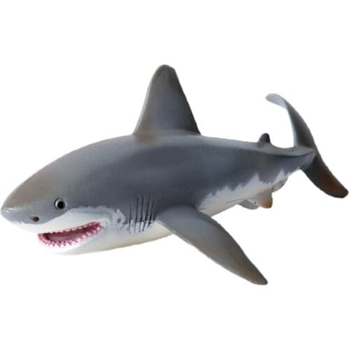 Kids Simulation Ocean World Wild Animal Shark Plastic Model Static Solid Model Toys Ornaments Decoration For Children