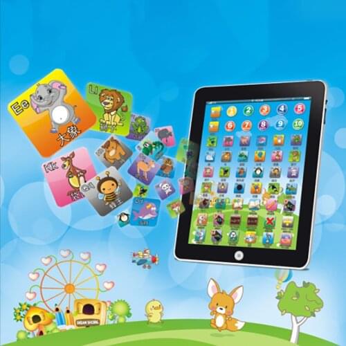 Childrens Tablet Reading Machine Childrens Christmas Gift for Education Music letters words singing spelling Point reader