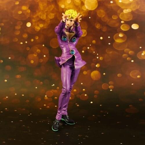 Newest 28cm Anime Figure Jojo Bizarre Adventure Giorno Giovanna Action Figure Toys Model Decoration Gifts Dolls