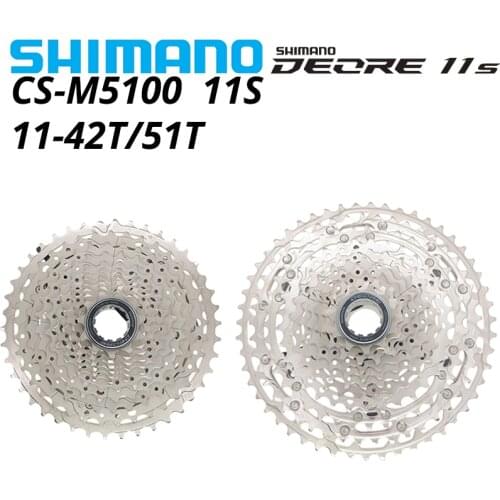 Shimano Deore CS M5100 11 speed Cassette Sprocke CS-M5100 Freewheel Mountain Bike MTB Chains 11-speed 11-51T 11S 42T Bicycle 11V