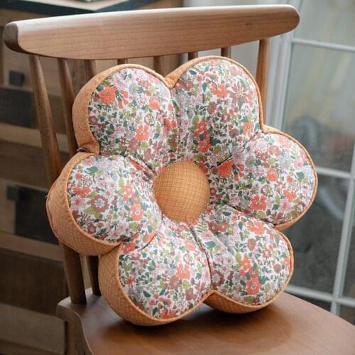 Round Rose Seat Cushion Pad Home Floor Chair Mat Tatami Futon Pouf Mattress