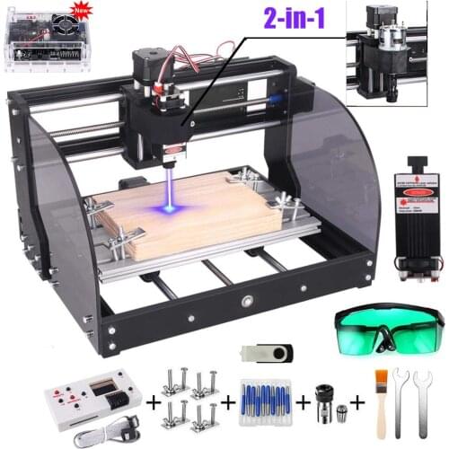 CNC 3018 Pro Max Laser Engraver GRBL DIY 3Axis PBC Milling Laser Engraving Machine Wood Router Upgraded 3018 pro With Offline