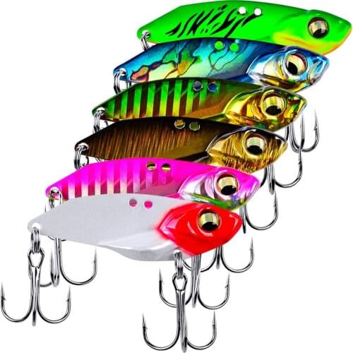 1PC Spoon Metal Fishing VIB Lure Silver/Gold Color Spinner Bass Baits 5g 7g 10g 15g Saltwater Sinking Jigging Wobblers Tackle