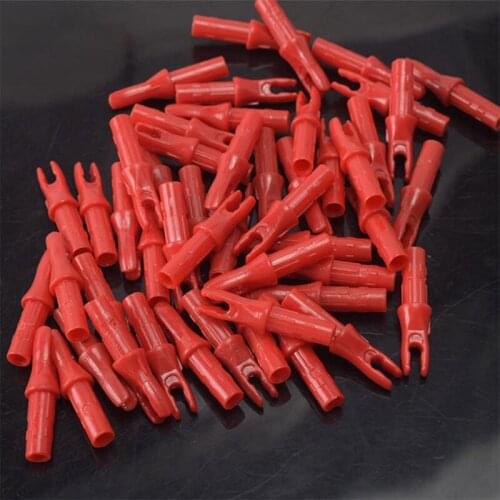 50pcs Arrow Nocks Hunting DIY Archery Accessory ID 6.2 mm Arrow Nocks Internal For ID 6.2mm Carbon Fiberglass Arrow Shaft