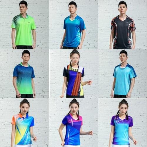 New 2019 mens badminton/tennis t-shirt,Quick dry Fitness sports training tshirts,sport shirt Tennis shirts Male custom name