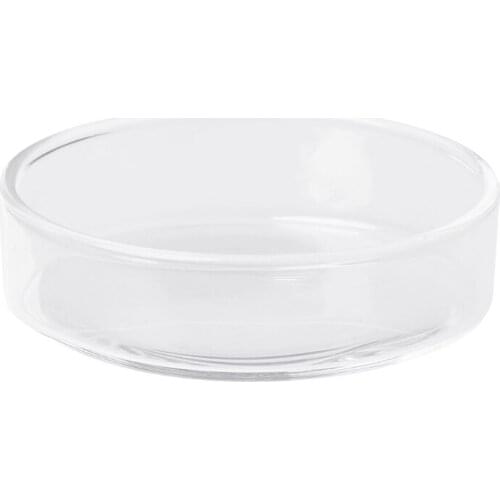 Clear Glass Shrimp Food Round Dishes Small Fish Feeding Bowl Ornamental Supplies Nov-6A