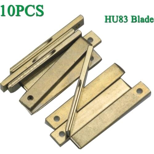 Bilchave 10pcs/Lot Remote Car Key HU83 Blank lade With Groove on Side For Peugeot 307 Citroen Uncut Blade Replacemen