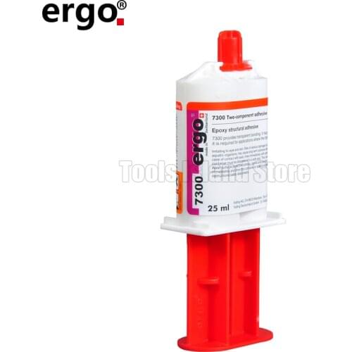 Swiss imports Ergo 7300 25ML epoxy resin strong transparent ab glue for metal wood plastic ceramic glass